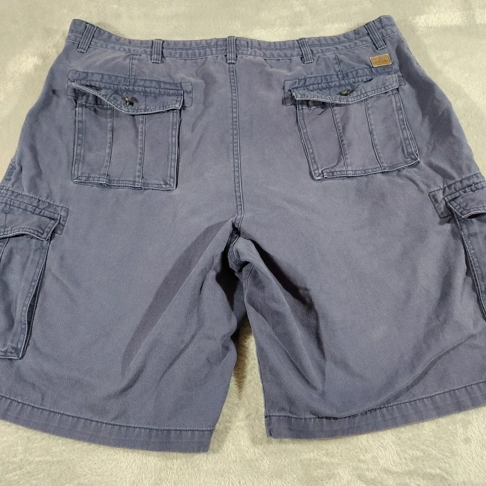 IZOD Cargo Shorts Men 42/10 Navy Outdoor Hiking Comfort Cotton Durable Beach